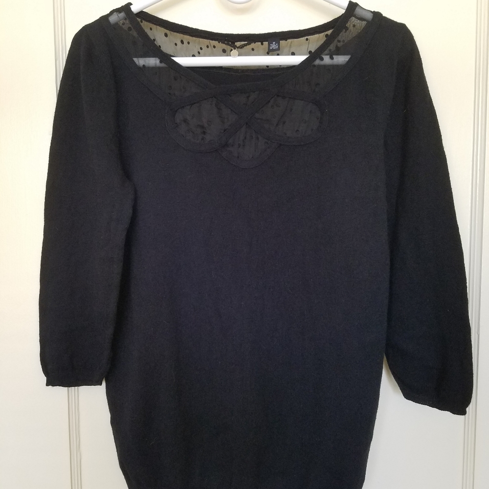 Anthropologie black sweater